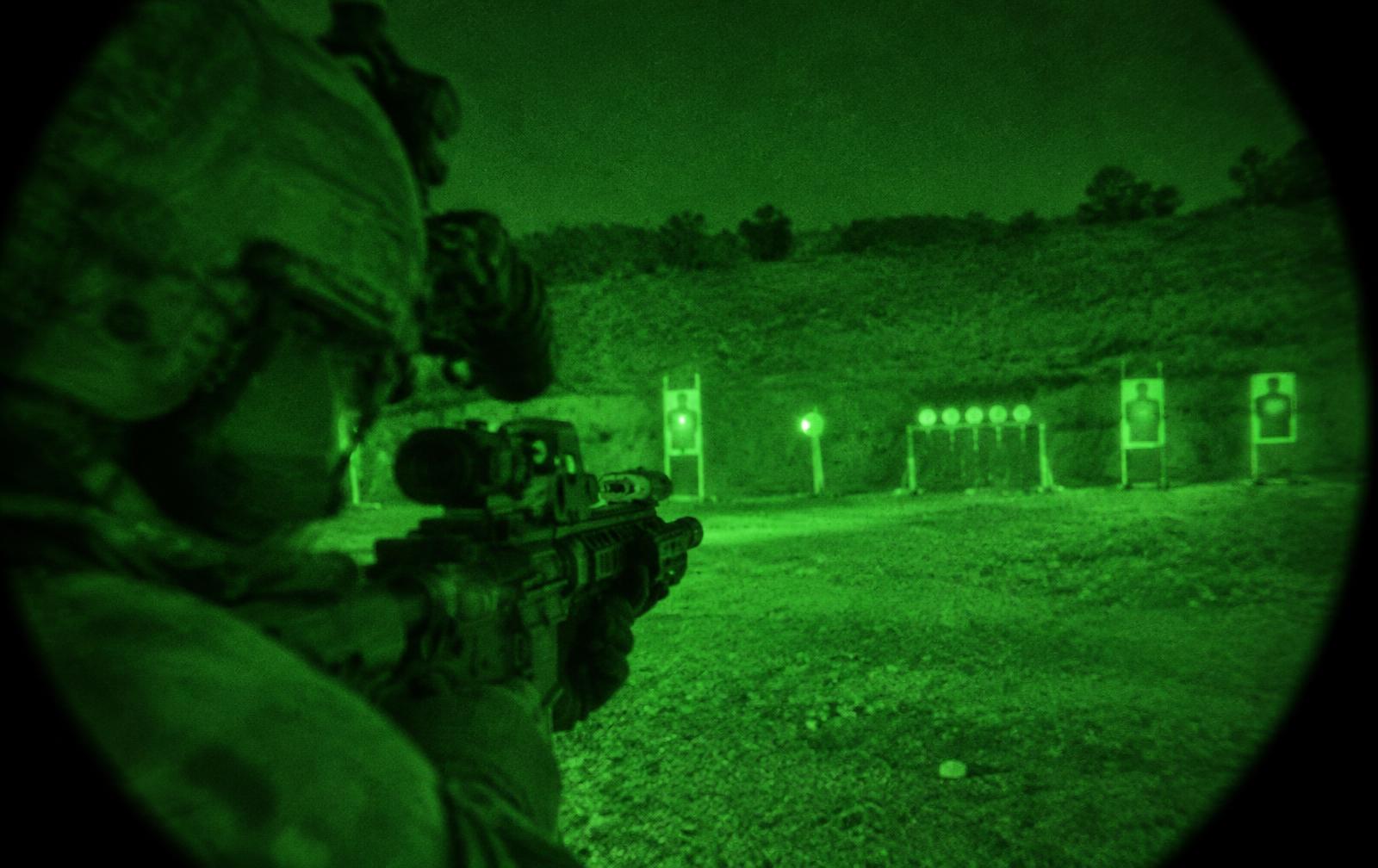 Night vision live-fire training